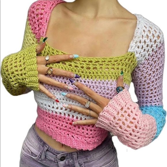 Colorful Knit Top - Picture 3 of 3